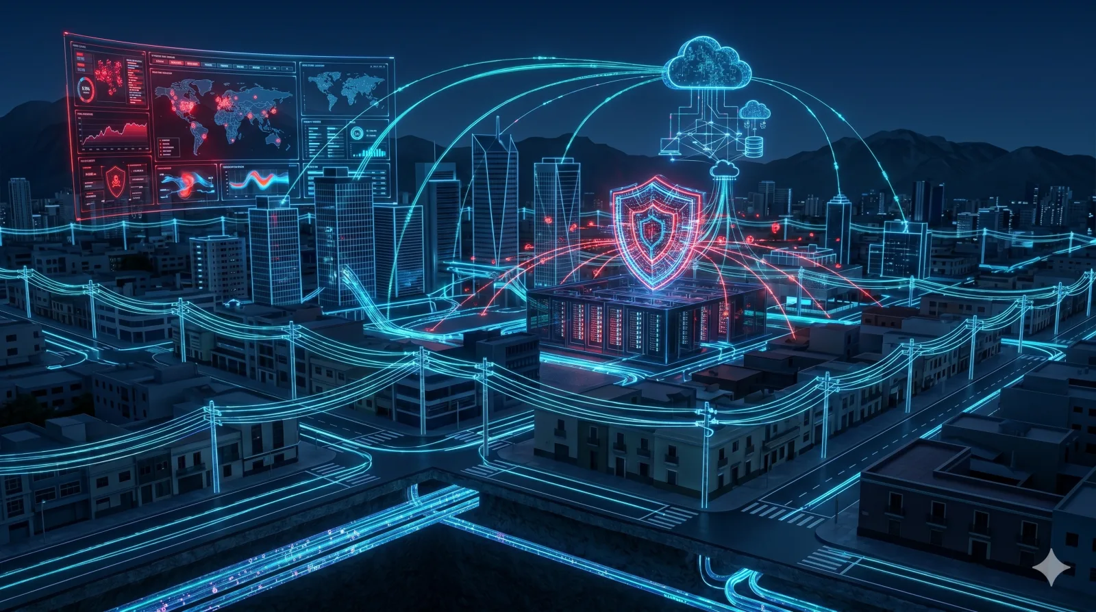 Centro de monitoreo de ciberseguridad empresarial
